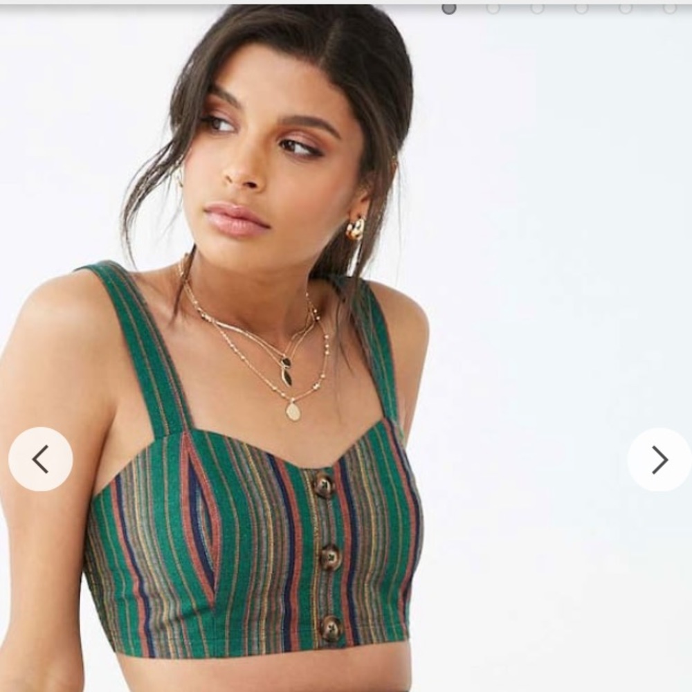 Woven Crop Top
